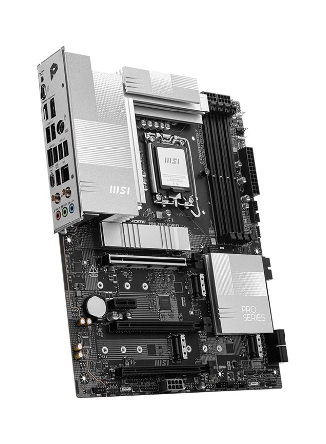 MSI - Pro Z890-P Wi-Fi ATX Motherboard, Intel Z890 Chipset, LGA1851 Socket, 4*DIMM DDR5 256GB Max Memory, 4*M.2, 1*PCIe 5.0*16, 1*5Gb Ethernet & Wi-Fi 7, Bluetooth v5.4, 1*HDMI, 1*DP, 1*Type-C Display Port, Frozr Guard, EZ DIY, Ready For AI PC, | 911-7E34-001 Black - Image 1