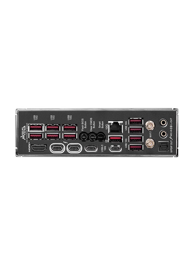 MSI MEG Z890 ACE Wi-Fi ATX Motherboard, Intel Z890 Chipset, LGA1851 Socket, 4*DIMM DDR5 256GB Max Memory, 5*M.2, 1*PCIe 5.0*16, 1*Marvell AQC113CS 10Gbps Ethernet & Wi-Fi 7, Bluetooth v5.4, 1*HDMI, 2*Type-C Display Port, Audio Boost 5 HD, Frozr Guard, EZ DIY, Ready For AI PC | 911-7E22-001 Black  - Image 4