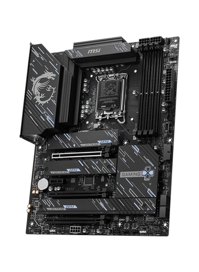 MSI Z890 GAMING PLUS Wi-Fi ATX Motherboard, Intel Z890 Chipset, LGA1851 Socket, 4*DIMM DDR5 256GB Max Memory, 4*M.2, 1*PCIe 5.0*16, 1*5Gbps Ethernet & Wi-Fi 7, Bluetooth v5.4, 1*HDMI, 1*DP, 1*Type-C Display Port, Frozr Guard, EZ DIY, Audio Boost, Ready For AI PC | 911-7E34-002 Black  - Image 3