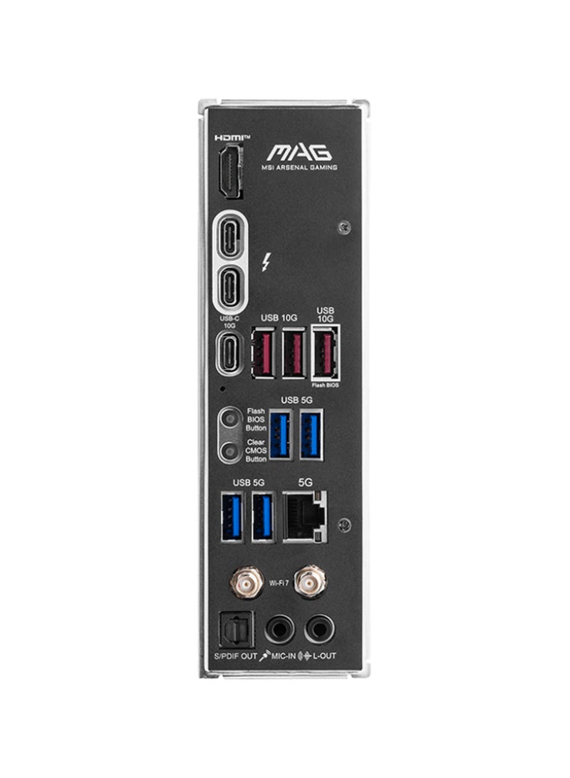 MSI - MAG Z890 TOMAHAWK Wi-Fi ATX Motherboard, Intel Z890 Chipset, LGA1851 Socket, 4*DIMM DDR5 256GB Max Memory, 4*M.2, 1*PCIe 5.0*16, 1*5Gb Ethernet & Wi-Fi 7, Bluetooth v5.4, 1*HDMI, 2*Type-C Display Port, Audio Boost 4, Frozr Guard, EZ DIY, Ready For AI PC | 911-7E32-003 Black - Image 1