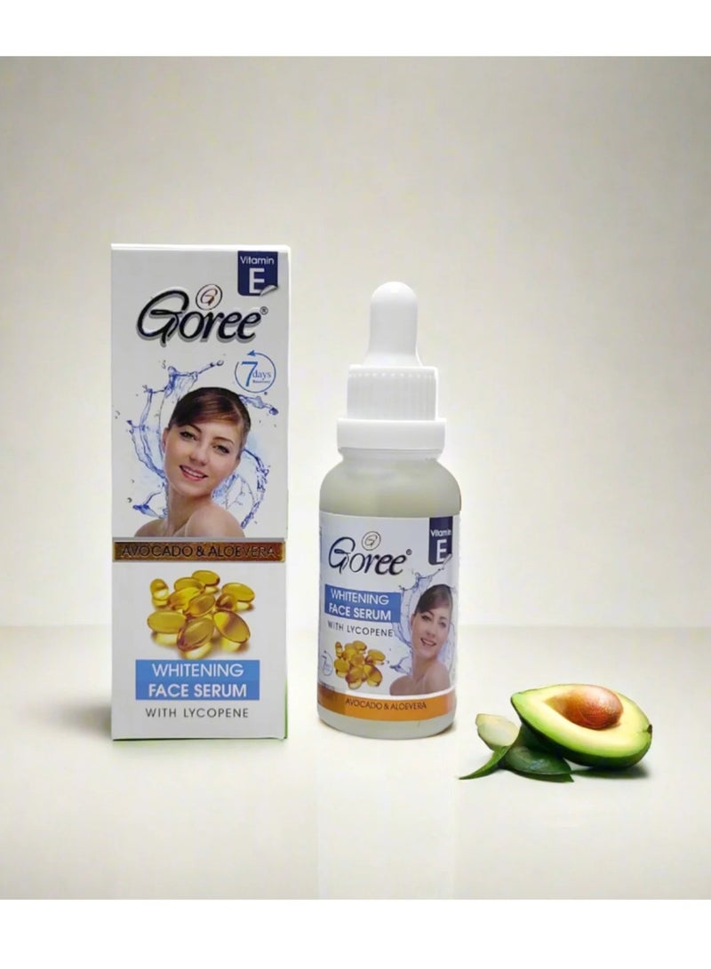 Goree Avocado And Aloevera Whitening Face Serum With Lycopene 30ml - Image 2