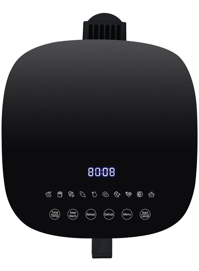 evvoli 8L Air fryer With 10 Preset Programs, 1800W, Transparent Window 8 L 1700 W EVKA-AF8010T Black  - Image 4