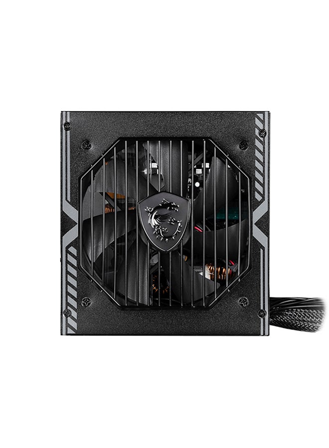 MSI MAG A750BN Non-Modular Power Supply, 750W Power, 80 PLUS Bronze Certified, PCIE 5.0 Ready, 120MM Sleeve Bearing Fan, Active PFC, DC - DC Circuit Design, Sleeved Cables, 306-7ZP2C18-CE0 Black  - Image 2