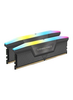 كورسير VENGEANCE 32GB (2 x 16GB) RGB DDR5 288-Pin Dual Channel Desktop Memory Kit, 6000 MHz Tested Speed, CL36 Rev E CAS Latency, EXPO, Overclock PMIC, 1.35V, Gray | CMH32GX5M2E6000Z36  - Image 2