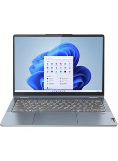 Lenovo Flex 7 14IAU7 Laptop With 14-Inch Display, Core i5-1235U Processor/8GB RAM/512GB SSD/Intel Iris Xe Graphics/Windows 11 Home + Lenovo Digital PEN Included English Stone Blue  - Image 2