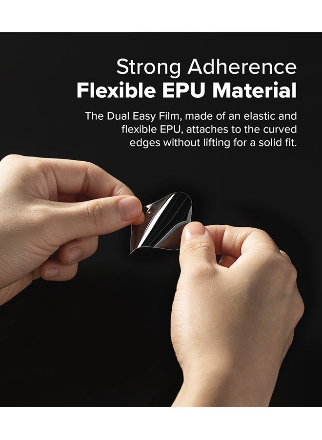 Ringke Dual Easy Film Self Healing Repair Coating For Apple Watch 10 Series Screen Protector (46mm) Premium Full Cover Film- 3 Pack Multicolour - Image 3