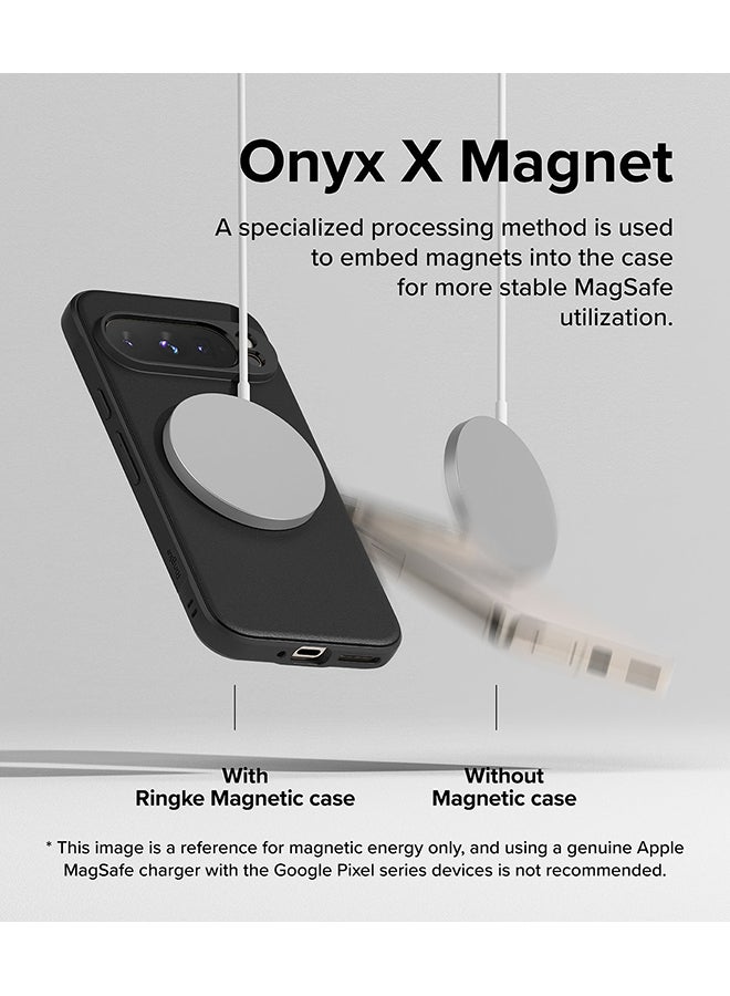 Ringke Onyx Magnetic For Google Pixel 9 Pro Enhanced Grip Tough Flexible TPU Shockproof Rugged TPU Bumper Drop Protection Phone Cover - Black  - Image 3