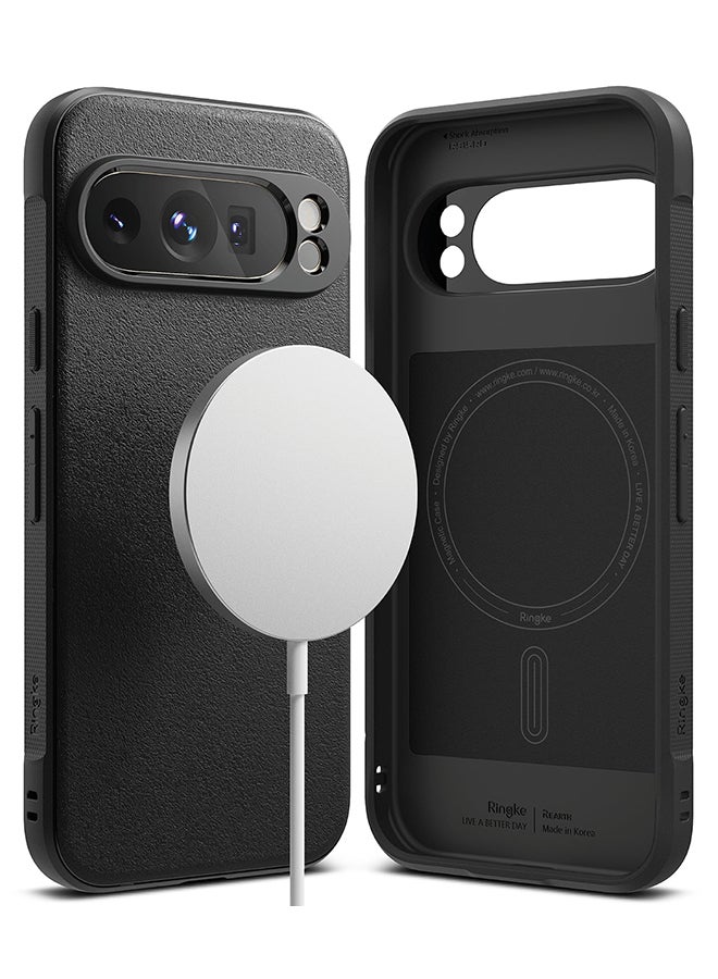 Ringke Onyx Magnetic For Google Pixel 9 Pro Enhanced Grip Tough Flexible TPU Shockproof Rugged TPU Bumper Drop Protection Phone Cover - Black  - Image 1