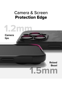 Ringke Onyx Design Case For iPhone 16 Pro Max, Enhanced Grip Tough Flexible TPU Shockproof Rugged TPU Bumper Drop Protection Phone Cover - Camo Black  - Image 5