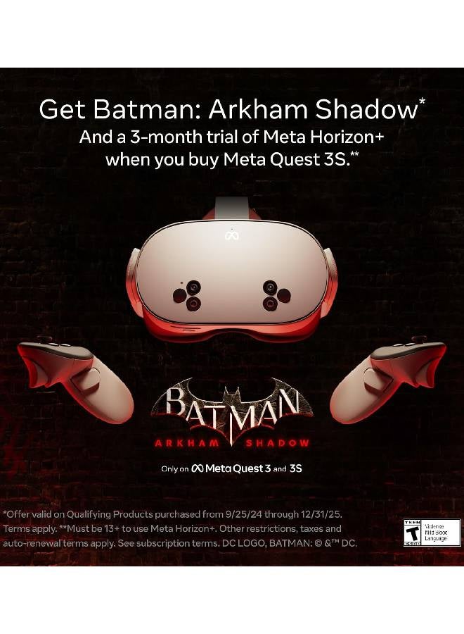 Quest 3 Advanced All-In-One VR Headset 512GB with Batman Arkham Shadow White
