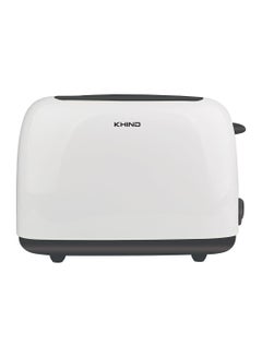 KHIND Bread Toaster - 2 Slice Toaster with 6 Browning Settings, Removable Crumb Tray, Anti-Dust Cover - Sleek Design, 750W Power - Perfect for Breakfast, 1 Year Warranty 750 W BT808 White/Black  - Image 1