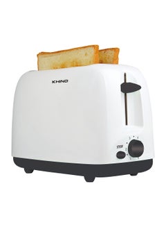 KHIND Bread Toaster - 2 Slice Toaster with 6 Browning Settings, Removable Crumb Tray, Anti-Dust Cover - Sleek Design, 750W Power - Perfect for Breakfast, 1 Year Warranty 750 W BT808 White/Black  - Image 3