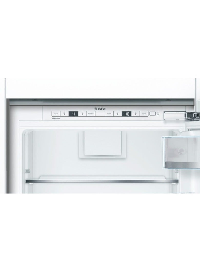 BOSCH - Series 6, Built-In Fridge-Freezer With Freezer At Bottom,  Flat Hinge KIN86AF3M8 Multicolour - Image 1