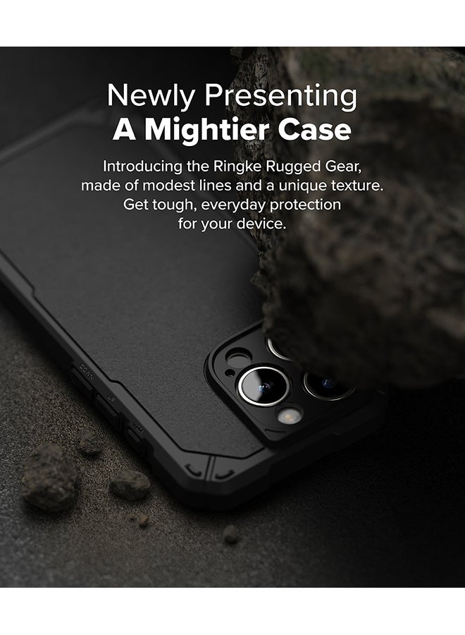 Ringke Rugged Gear Magnetic For iPhone 16 Pro Max Case For MagSafe, Prevents Oily Smudges Non-Slip Enhanced Grip Protective Phone Cover - Black - Image 5