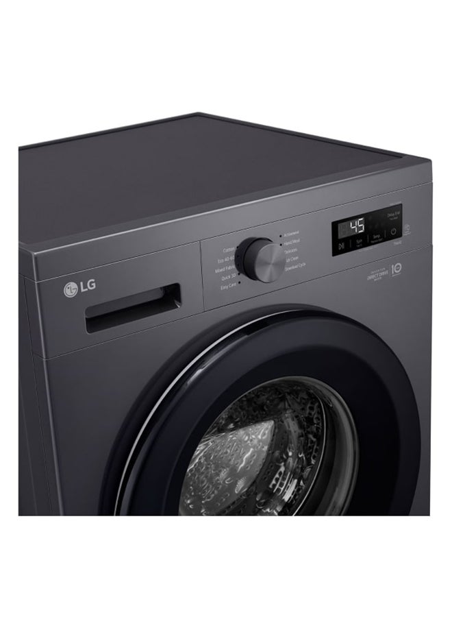 إل جي غسالة ملابس أمامية سعة 8 كجم بتقنية البخار والتشخيص الذكي، مع محرك عاكس مباشر بحركة 6 - Image 3