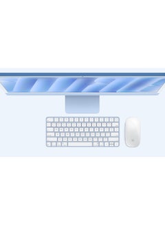 Apple 24-inch iMac MWV13 with Retina 4.5K Display, M4 Chip 10-Core CPU 10-Core GPU Processor/16GB RAM/256GB SSD/macOS English Blue  - Image 4