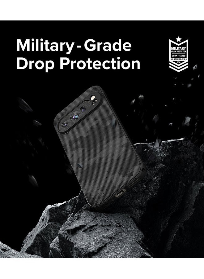 Ringke Onyx Case For Google Pixel 9 Pro, Enhanced Grip Tough Flexible TPU Shockproof Rugged TPU Bumper Drop Protection Phone Cover - Camo Black  - Image 5