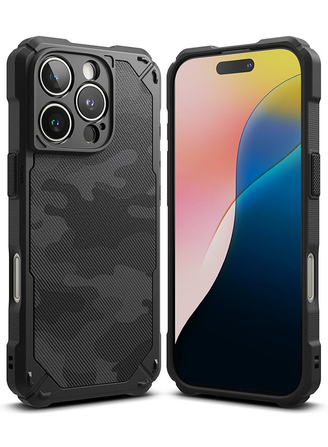 Ringke Rugged Gear For iPhone 16 Pro Max Case For MagSafe, Prevents Oily Smudges Non-Slip Enhanced Grip Protective Phone Cover - Camo Black - Image 1