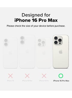 Ringke Fusion-X Magnetic Case For iPhone 16 Pro Max Case Cover Strong Magnet Anti-Fingerprint Rugged Shockproof Protective Phone Cover - Black  - Image 2