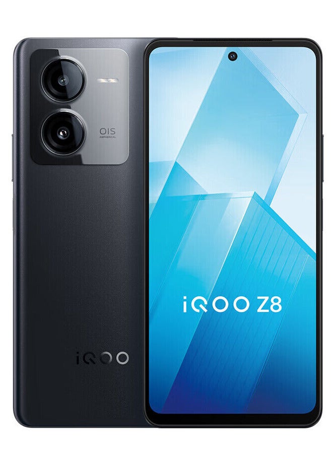 iQOO Z8 Mobile Phone 12GB+256GB 6.64 Inch LCD Dimensity 8200 Octa Core 120W SuperFlash Charge 64M Triple Camera NFC, Black China Version  - Image 1