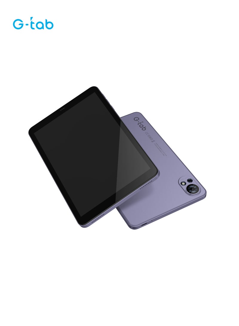 G-Tab T8 Tablet/8.0 Inches/T310 2.0GHz Processor/4 GB RAM/Expandable 4GB RAM /IPS 80081280 Resolution/5000 mAH Battery/128 GB ROM/Androud 14/ Single SIM/2MP  front + 5 MP Rear Camera - Image 3