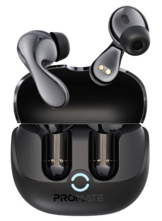 Promate True Wireless Earbuds with Active Noise Cancellation (ANC) and Environmental Noise Cancellation (ENC), Bluetooth 5.4, and 40Hrs Playtime Black - pnsku/N70125622V/45/_/1730202401/a793d14f-d8ab-4967-8bef-4c59a58f9e81