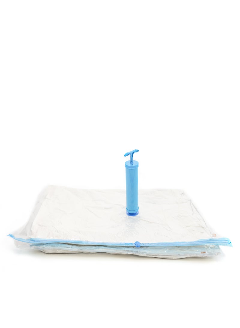 Home Care Vacuum Compression Six Zipper Storage Bags with Hand Pump, Travel and Home Packing Organizers Transparent - pnsku/N70125626V/45/_/1730203015/28f1cfbe-da37-4966-a2f3-a2d7d5c079d5