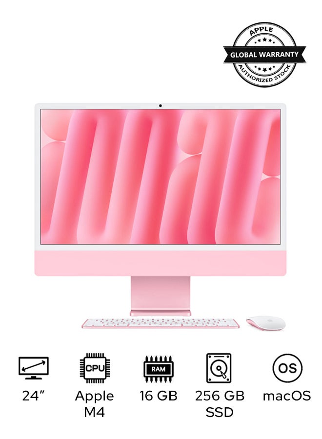 24-inch iMac MWUG3 with Retina 4.5K Display, M4 Chip 8-Core CPU 8-Core GPU Processor/16GB RAM/256GB SSD/macOS English Pink - pnsku/N70125633V/45/_/1739178998/2b7cebd5-7c89-410a-aca0-17a65d2de412