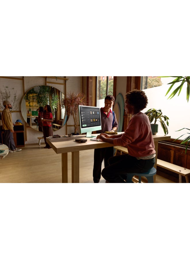 Apple - 24-inch iMac MWUE3 with Retina 4.5K Display, M4 Chip 8-Core CPU 8-Core GPU Processor/16GB RAM/256GB SSD/macOS English Green - Image 1