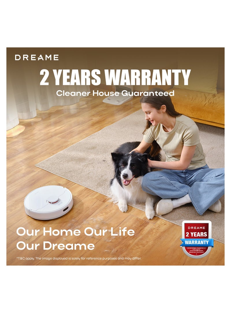 دريم Dreame L10 Pro 2-in-1 Robot Vacuum Cleaner And Mop, Lidar Robotic Vacuum With Superb Navigation And High Precision 3D, 4-Stage Cleaning, Multi-Level Mapping With 2 Year Warranty 46 W RLS5L-W WHITE  - Image 2