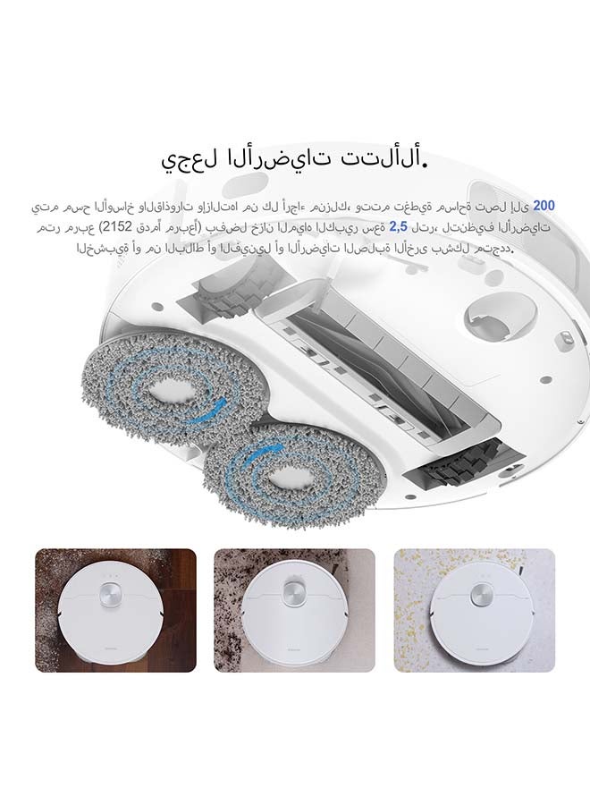 L10s Ultra Robot Vacuum Cleaner and Mop with Self-Cleaning Station (Automatic Dust Collection, Mops Cleaning) 3D Obstacle Detection, 210m Suction 5300Pa, WiFi/APP/Alexa, 3.5 L 75 W RLS6LADC White - pnsku/N70125642V/45/_/1739960338/48c46d19-e43a-4298-a14c-b4ac48dbe5d8