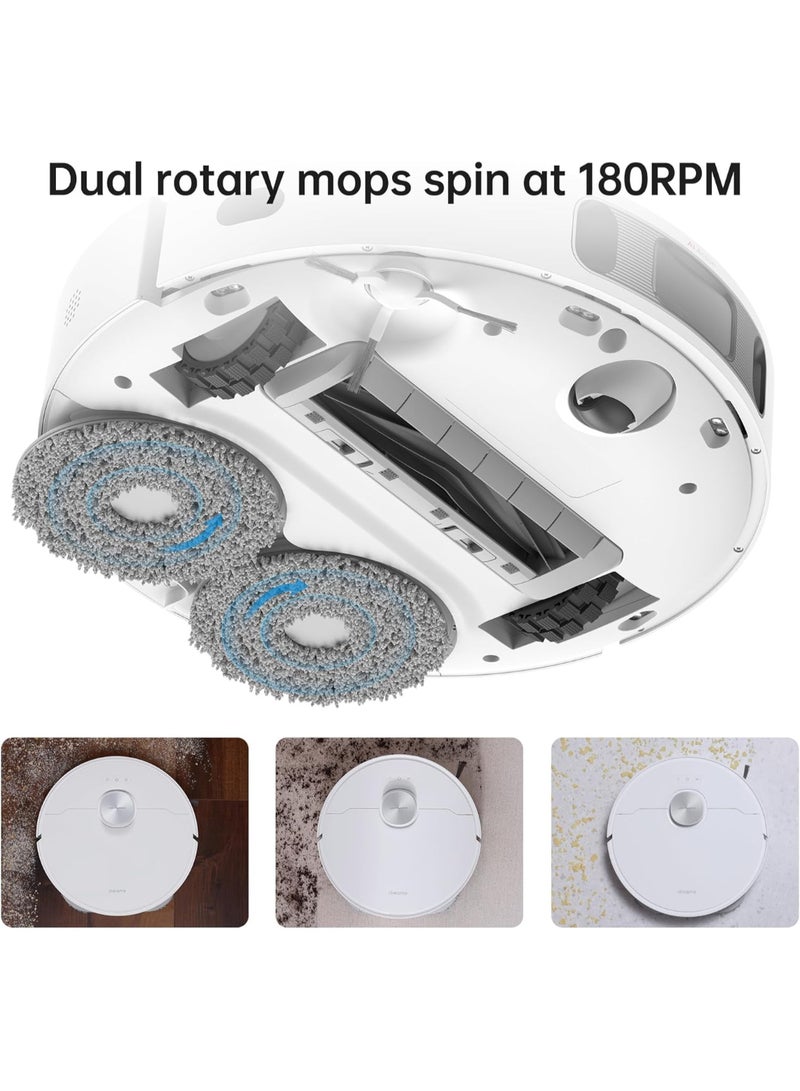 Dreame - L10s Ultra Robot Vacuum Cleaner and Mop with Self-Cleaning Station (Automatic Dust Collection, Mops Cleaning) 3D Obstacle Detection, 210m Suction 5300Pa, WiFi/APP/Alexa, 3.5 L 75 W L10S ULTRA White - Image 1