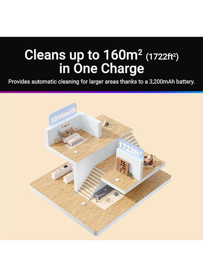 Dreame - F9 Pro Vacuum Cleaner Robot and Mop 2-in-1, LiDAR Navigation, 150 min Runtime, Vacuum Cleaner and Mop Robot, 2500Pa Suction Power, Mapping for Multiple Floors, WiFi/App/Alexa, 2 Year Warranty 0.59 L 40 W F9 PRO White - Image 1