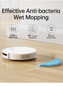 Dreame Dreame F9 Robot Vacuum Cleaner with Mop 2500Pa, 5200mAh Battery, Sweep and Mop 2-in-1, 150min Runtime, Advanced mapping, Compatible with Alexa, App/WIFI 46 W RVS5-WHO White  - Image 4
