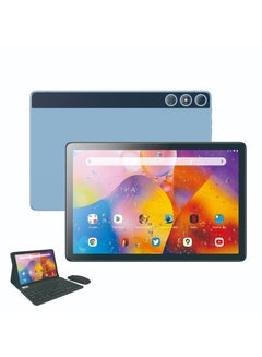 C idea 10-Inch Smart Android Tablet PC Dual SIM 5G LTE Network 8GB RAM and 512GB ROM WiFi Wireless Keyboard/Mouse/Protective Cover Zoom/TikTok Supported (Blue)  - Image 1