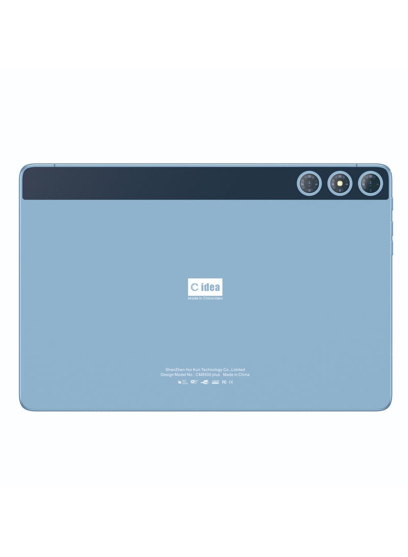 C idea - 10-Inch Smart Android Tablet PC Dual SIM 5G LTE Network 8GB RAM and 512GB ROM WiFi Wireless Keyboard/Mouse/Protective Cover Zoom/TikTok Supported (Blue) - Image 1