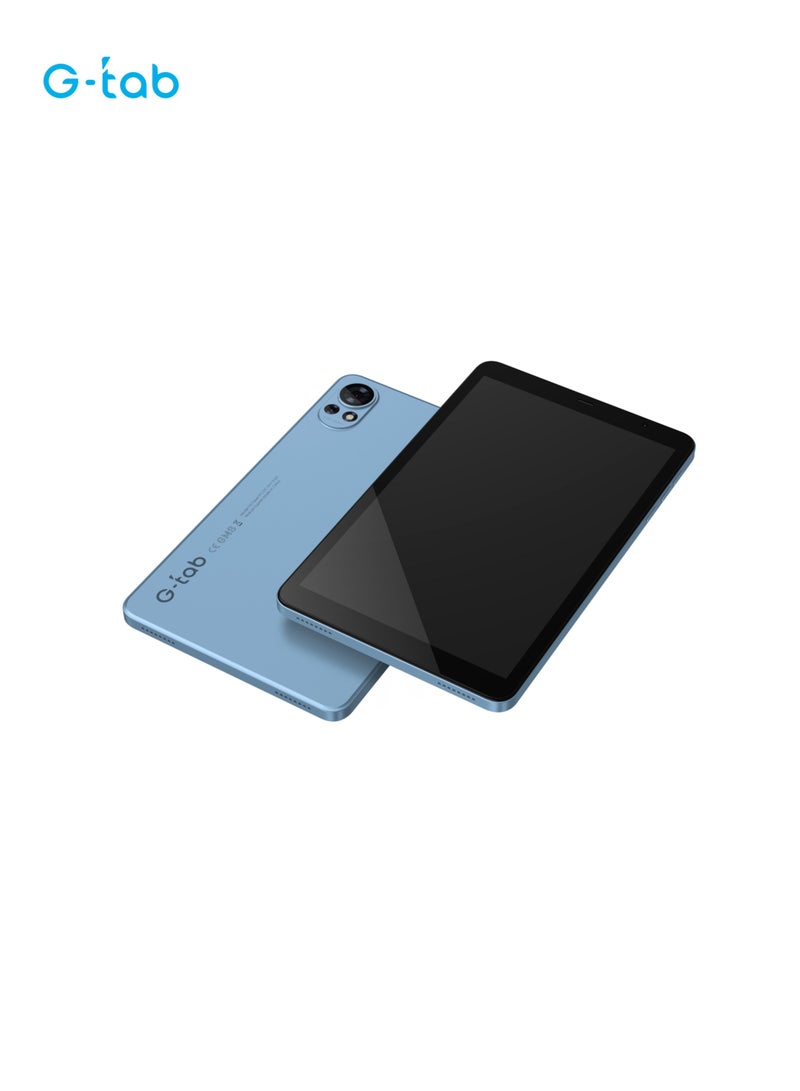 G-Tab T8 Tablet/8.0 Inches/T310 2.0GHz Processor/4 GB RAM/Expandable 4GB RAM /IPS 80081280 Resolution/5000 mAH Battery/128 GB ROM/Androud 14/ Single SIM/2MP  front + 5 MP Rear Camera - Image 3