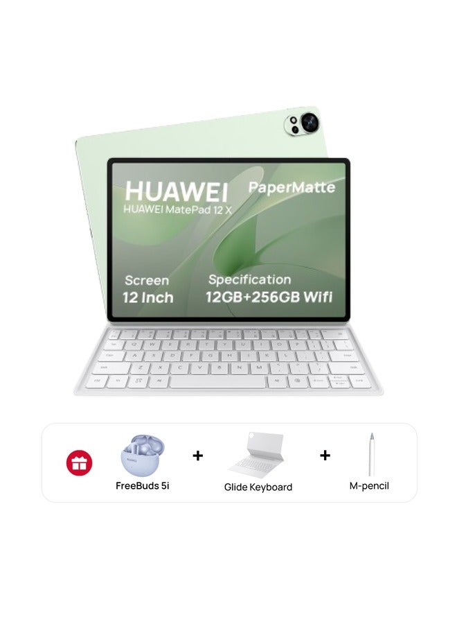 هواوي - MatePad 12X Paper Matte Edition Greenery 12GB RAM 256GB WiFi Inbox Keyboard With M-Pencil and FreeBuds 5i - Image 1