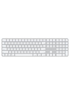 Apple Magic Keyboard With Touch ID And Numeric Keypad For Mac Models With Apple silicon (USB-C Port)- US English(2024)-Official Apple Stock White  - Image 1