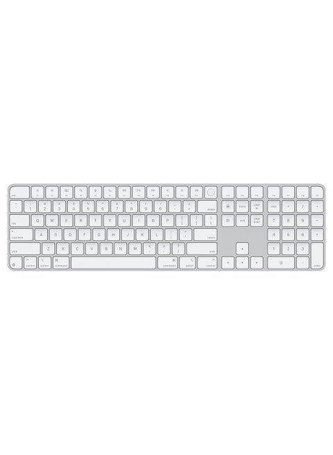 Magic Keyboard With Touch ID And Numeric Keypad For Mac Models With Apple silicon (USB-C Port)- US English(2024)-Official Apple Stock White