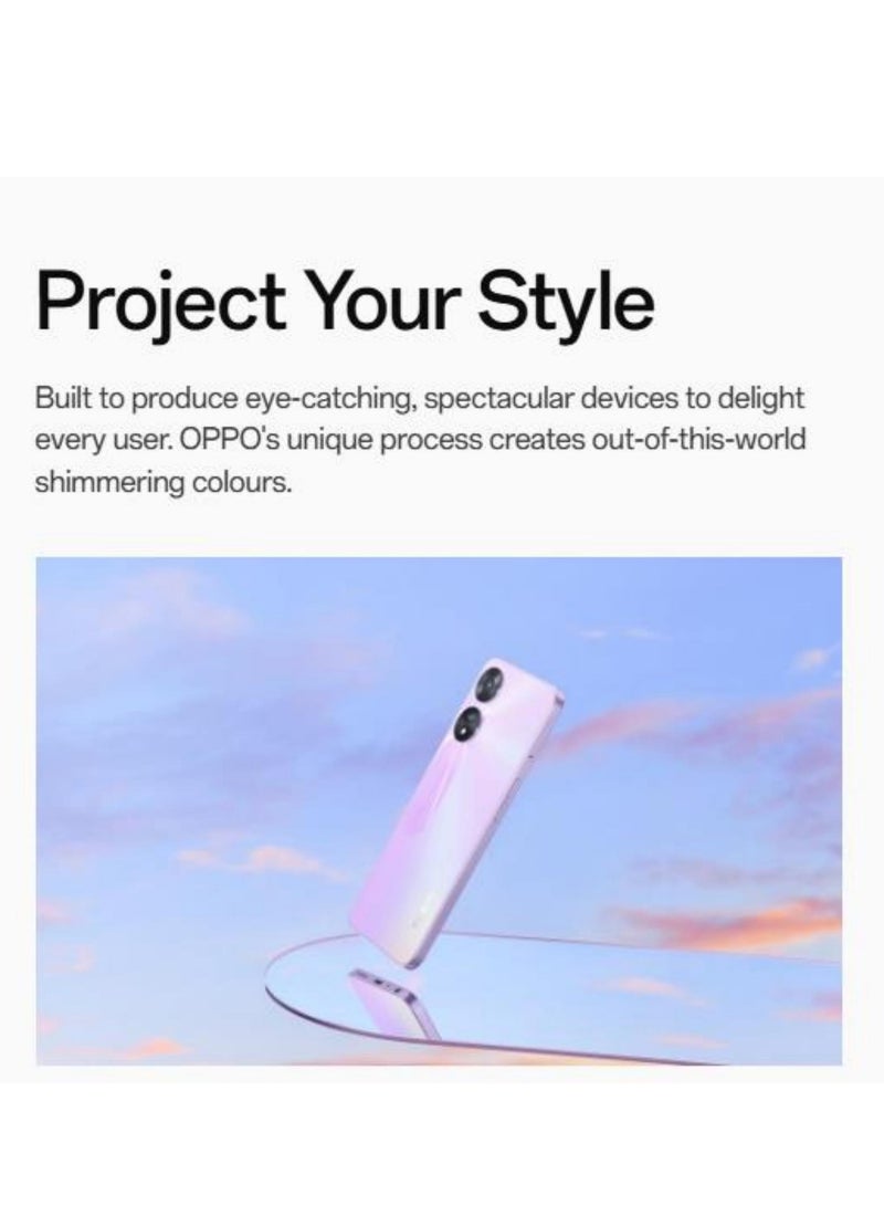OPPO - A78 5G Dual SIM Glowing Purple 8GB RAM 256GB - Image 1