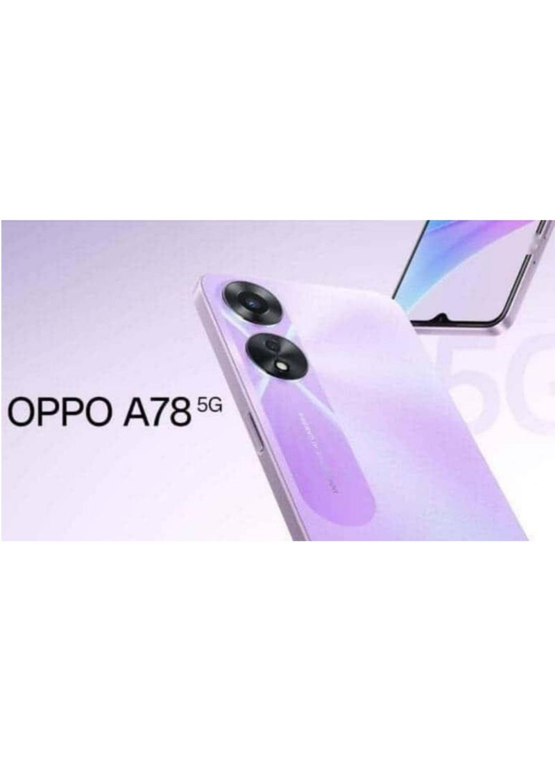 OPPO - A78 5G Dual SIM Glowing Purple 8GB RAM 256GB - Image 1