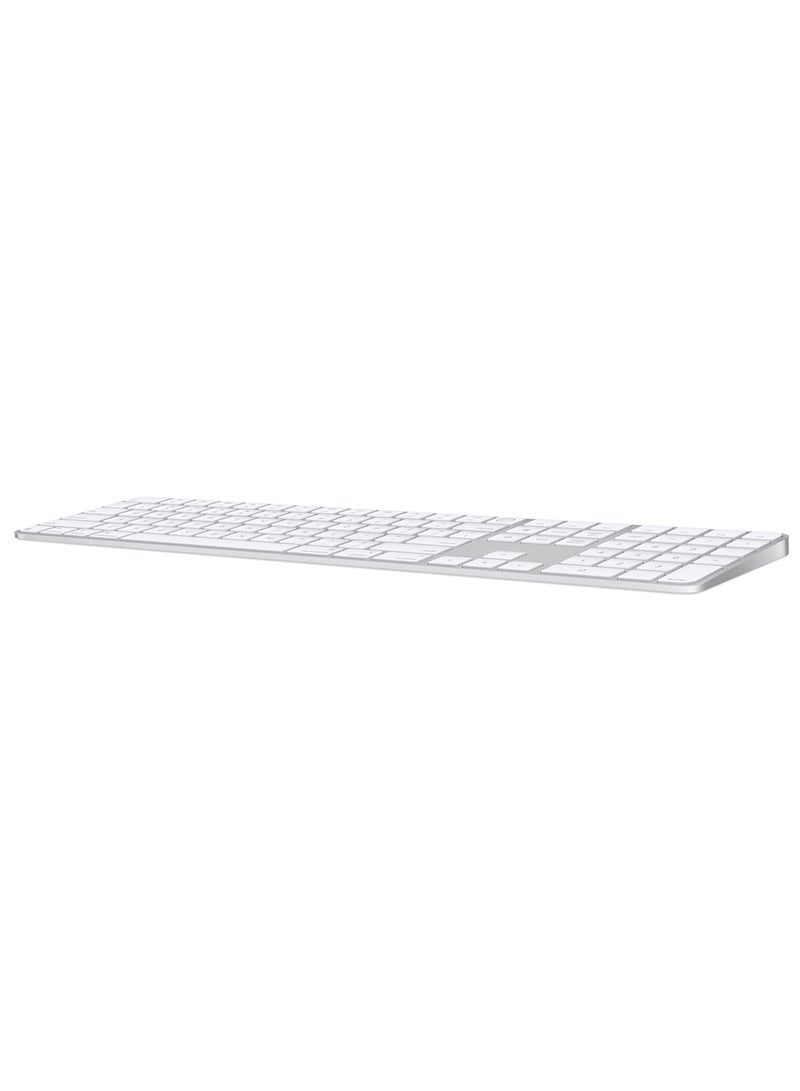 Apple - Magic Keyboard With Touch ID And Numeric Keypad For Mac Models With Apple Silicon (USB-C Port) - International English(2024)-Official Apple Stock White - Image 1