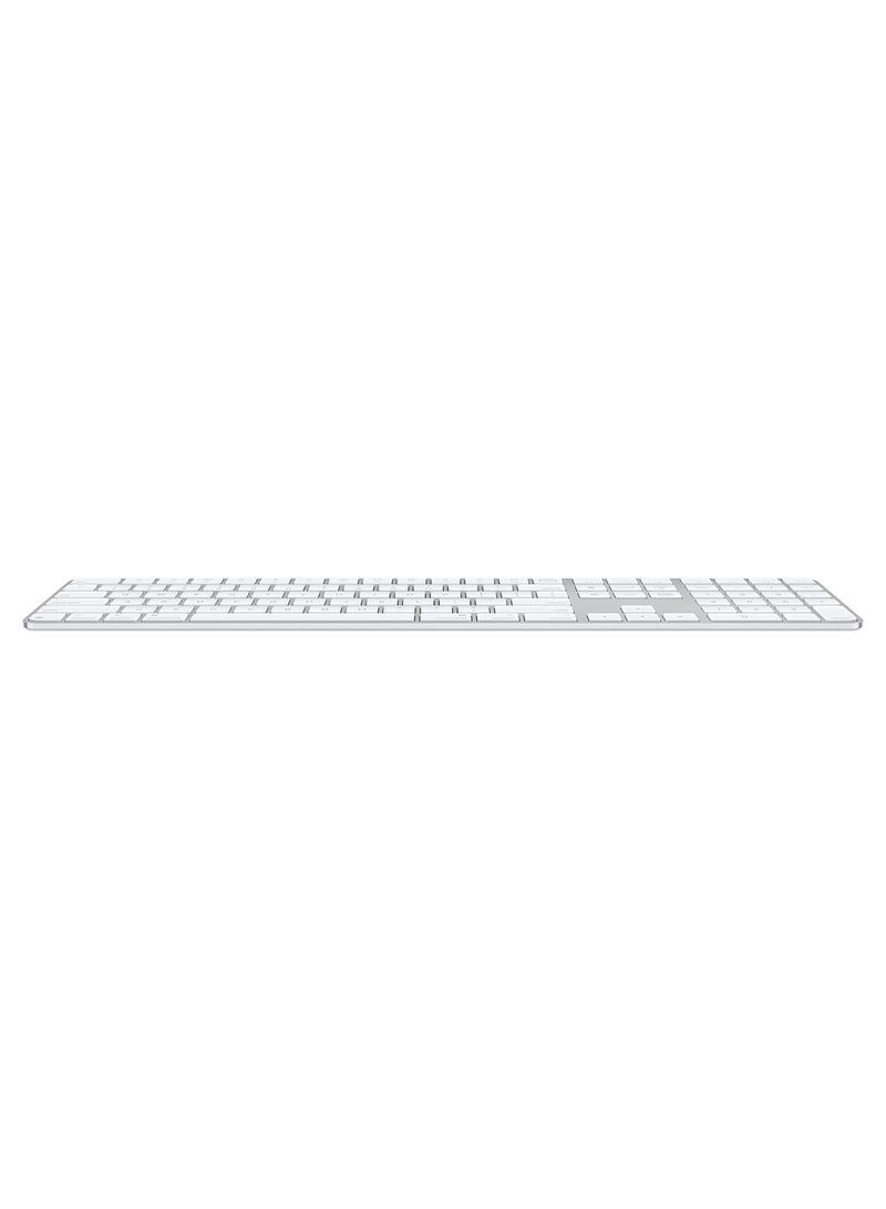 Apple - Magic Keyboard With Touch ID And Numeric Keypad For Mac Models With Apple Silicon (USB-C Port) - International English(2024)-Official Apple Stock White - Image 1