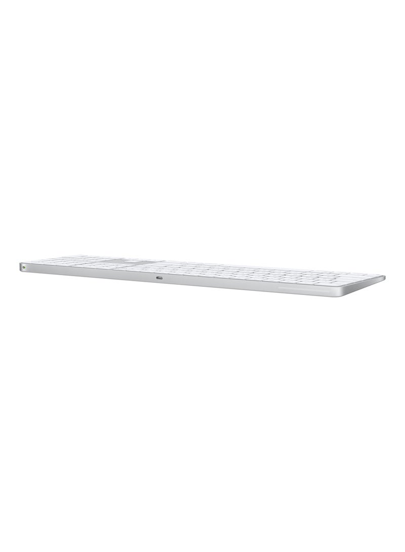 Apple - Magic Keyboard With Touch ID And Numeric Keypad For Mac Models With Apple Silicon (USB-C Port) - International English(2024)-Official Apple Stock White - Image 1