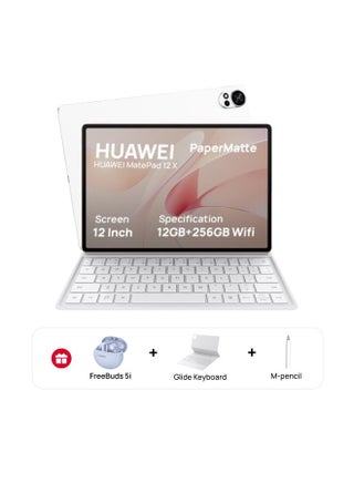 MatePad 12X Paper Matte Edition White 12GB RAM 256GB WiFi Inbox Keyboard With M-Pencil and FreeBuds 5i - pnsku/N70125772V/45/_/1730480412/3864691b-38c8-4ecf-a3ee-4d1200de27ea