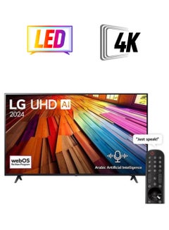 86 Inch 4K UHD Smart LED TV With Built In Receiver 86UT80006LB Black