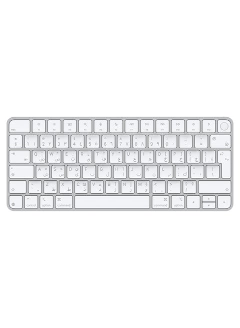 Magic Keyboard with Touch ID for Mac models with Apple silicon - Arabic(2024)-Official Apple Stock White
