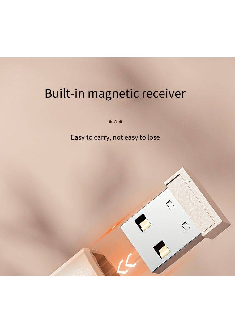 HP - SS10 Wireless rechargeable Presentation Flip Pen Wireless Laser Presentation Control Milk tea - Image 1