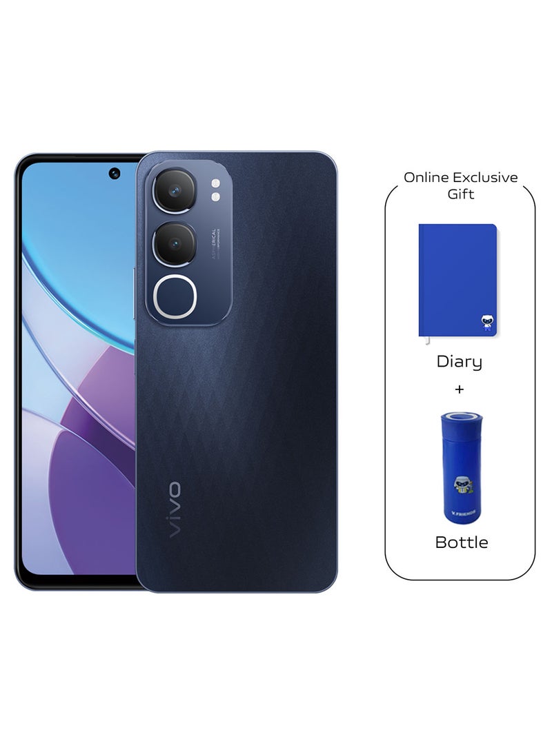 vivo Y19s 4G Dual SIM Glossy Black 6GB RAM 128GB With Gifts Diary And Bottle - Middle East Version  - Image 1